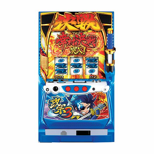 政宗3 パチスロ実機！ 政宗3 大都技研 中古スロット パチスロ 実機 【メダル不要機付